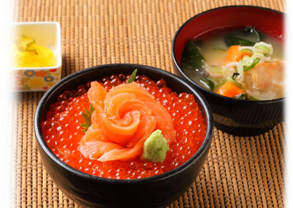 サーモンイクラ親子丼